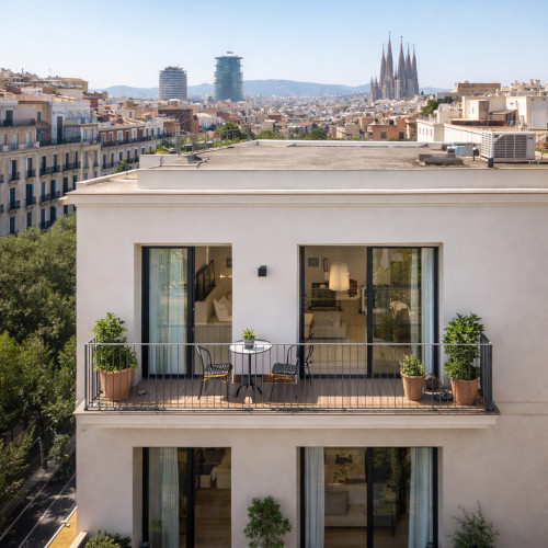 Imagen del exterior de un piso